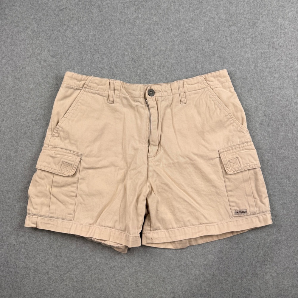 Vintage‎ Unionbay Shorts Womens 9 Khaki Cargo 100% Cotton Utility Mid Rise Y2K